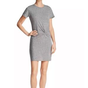 Philanthropy Gray Jazz Twist Front T-Shirt Dress